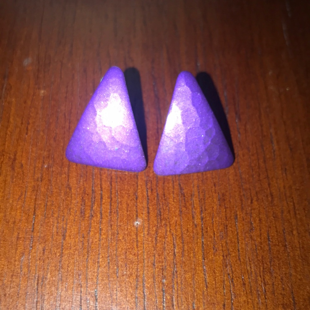 Retro Purple Earrings